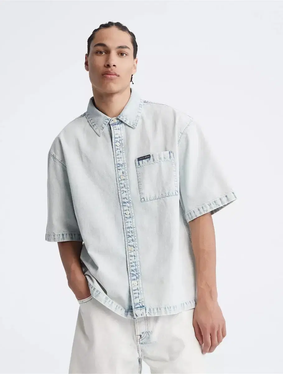 Calvin Klein Relaxed Denim Shirt M