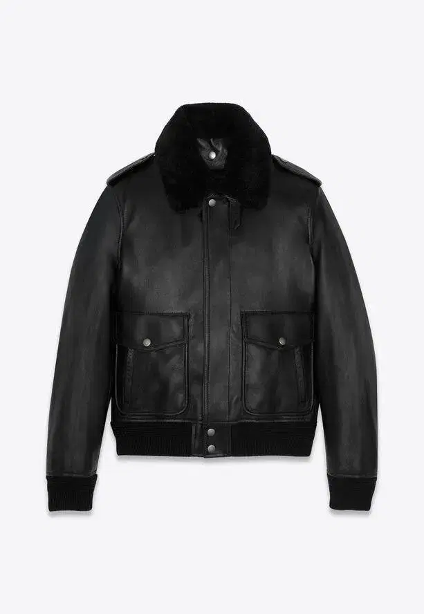 Saint Laurent Shearling Leather Jacket(50)