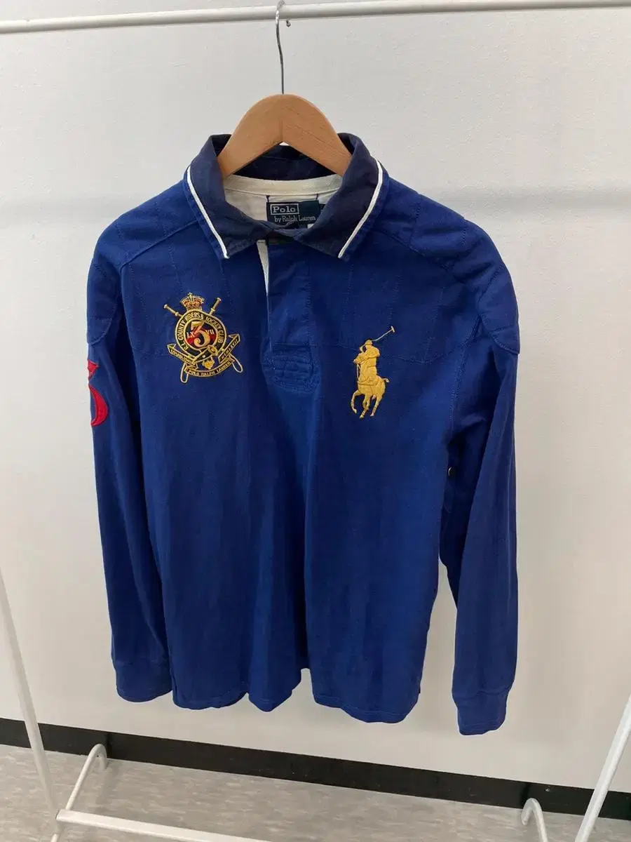 110) Polo Embroidery Rugby Tee