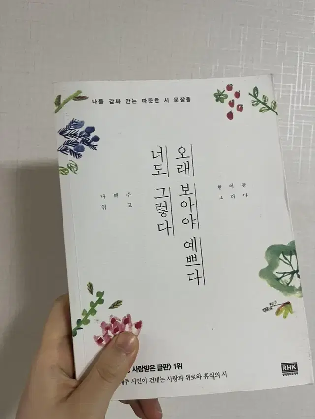 오래보아야 예쁘다 너도 그렇다 (나태주)