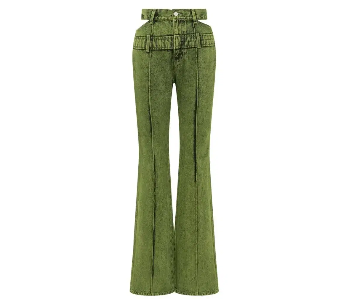 Anderson Belle Joan Waist Jeans in GREEN