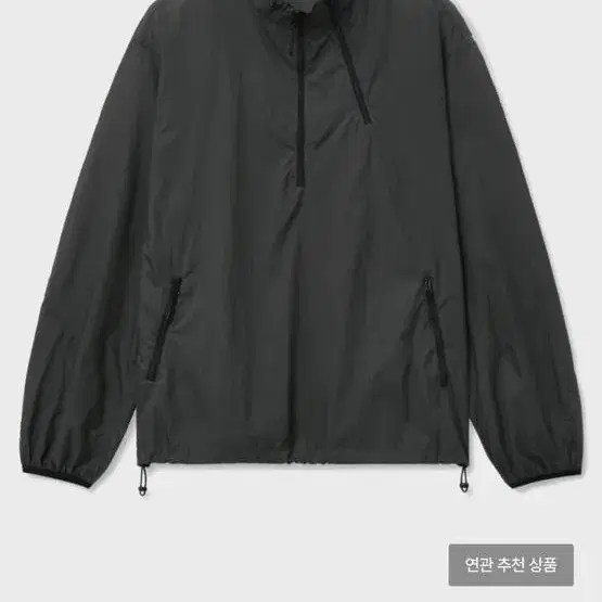 노운 NOUN double zip anorak (charcoal)