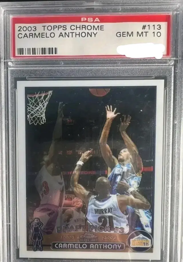 2003 탑스 크롬 카멜로 앤서니 RC PSA 10