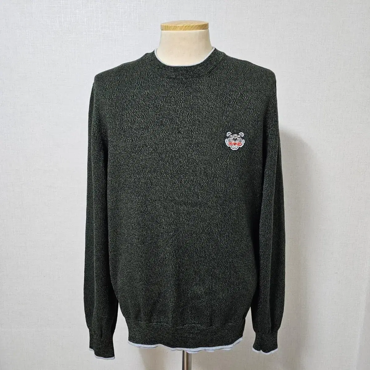 *Genzo* KENZO Knit/Wool 100% (M) Round Tee Knit Tee Top