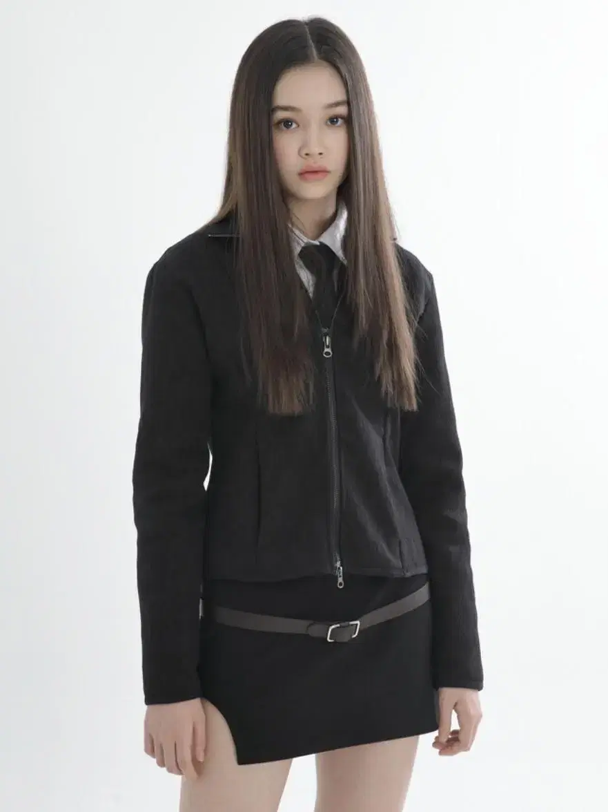 Wsc archive 자카드 퍼 집업 Jacquard fur zip up