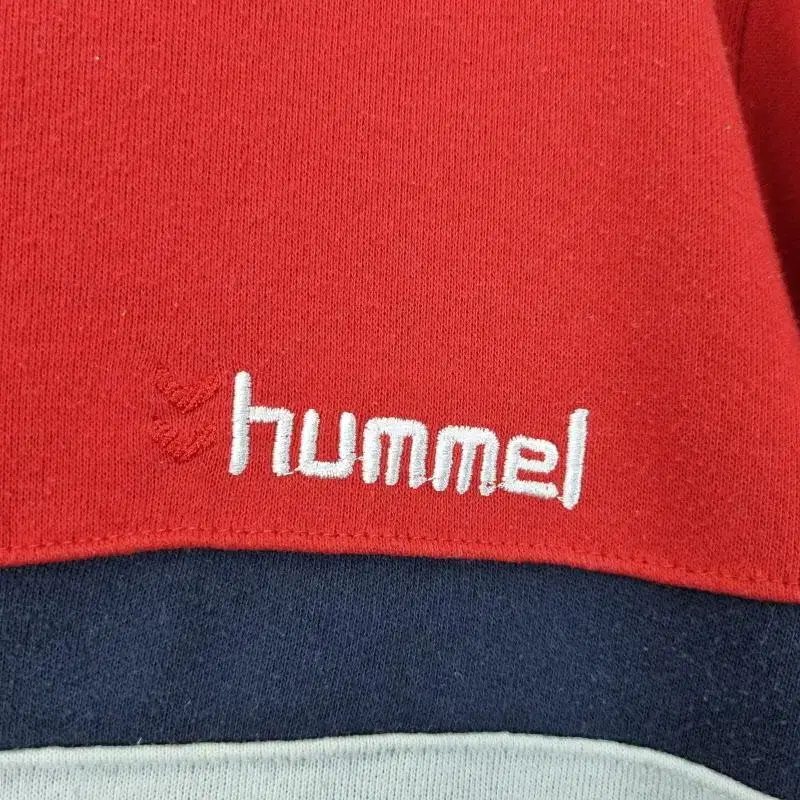 C3177 HUMMEL 여100 배색 로고 맨투맨/더크