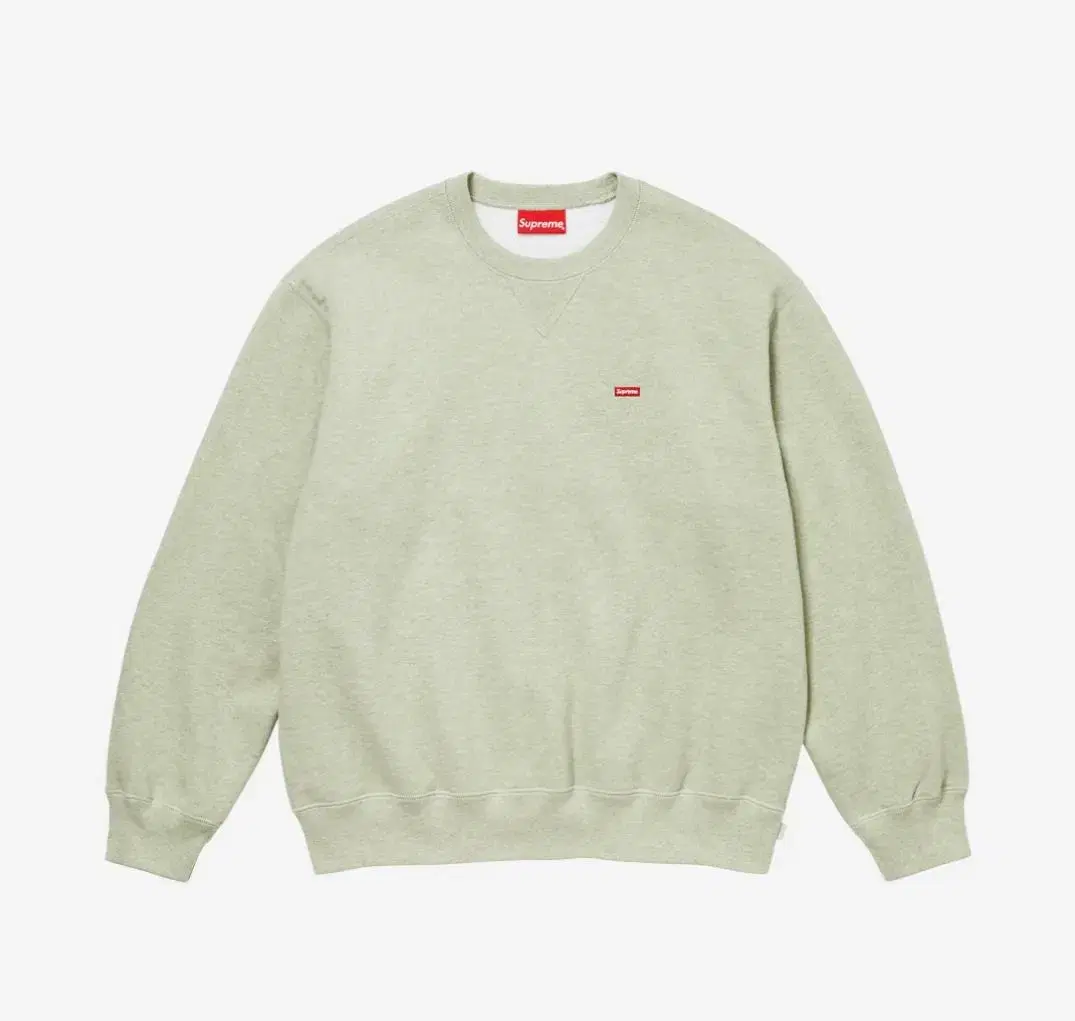 23fw/ supreme /small logo crewneck / heathermint / L