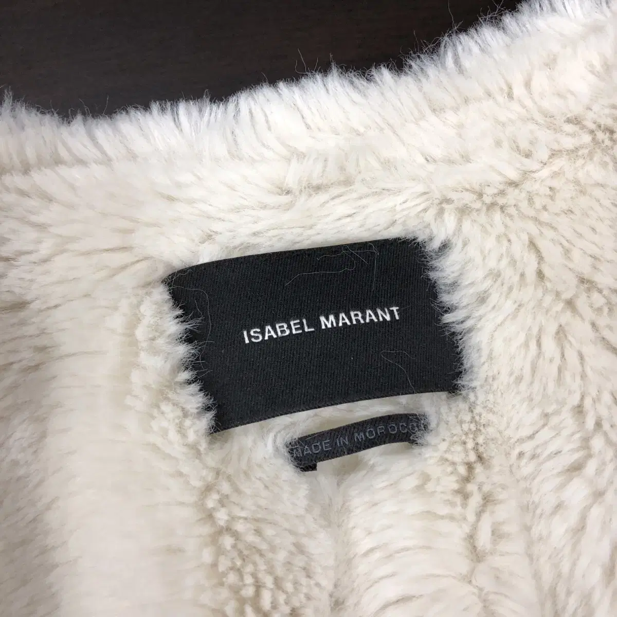 [ ISABEL MARANT ] 이자벨마랑 화이트퍼 롱 코트