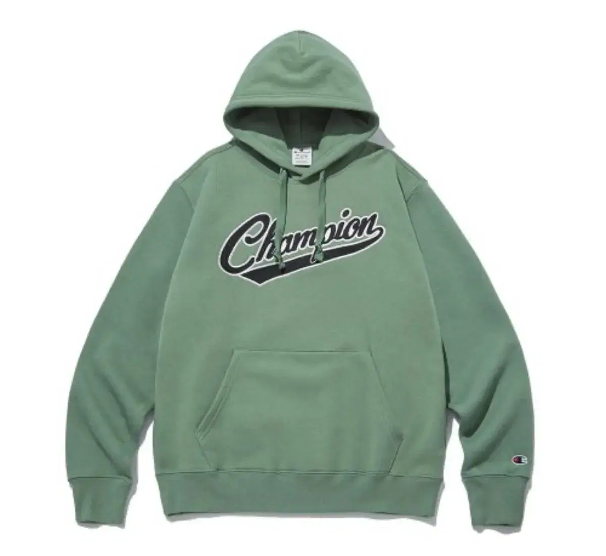 Champion Brushed Hoodie Light Green S