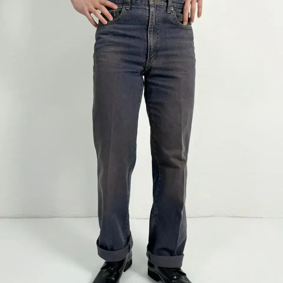 Vintage bobson purple washing denim pant