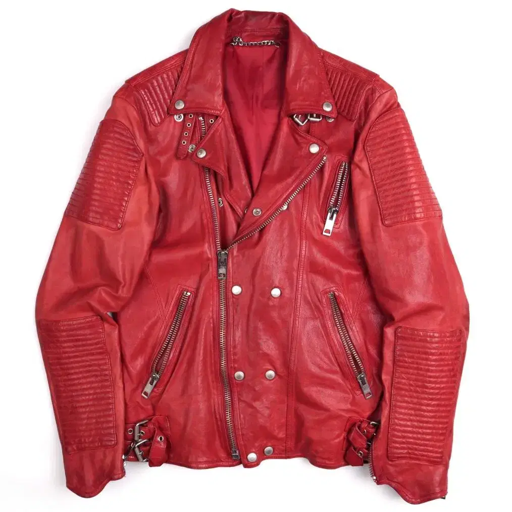 Solofra Italy 90s Blood Red Rider Jacket