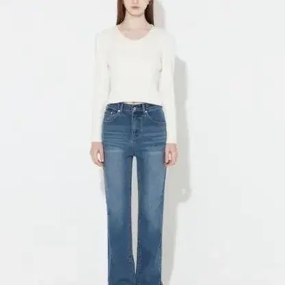 로우타이드 side slit denim pants s