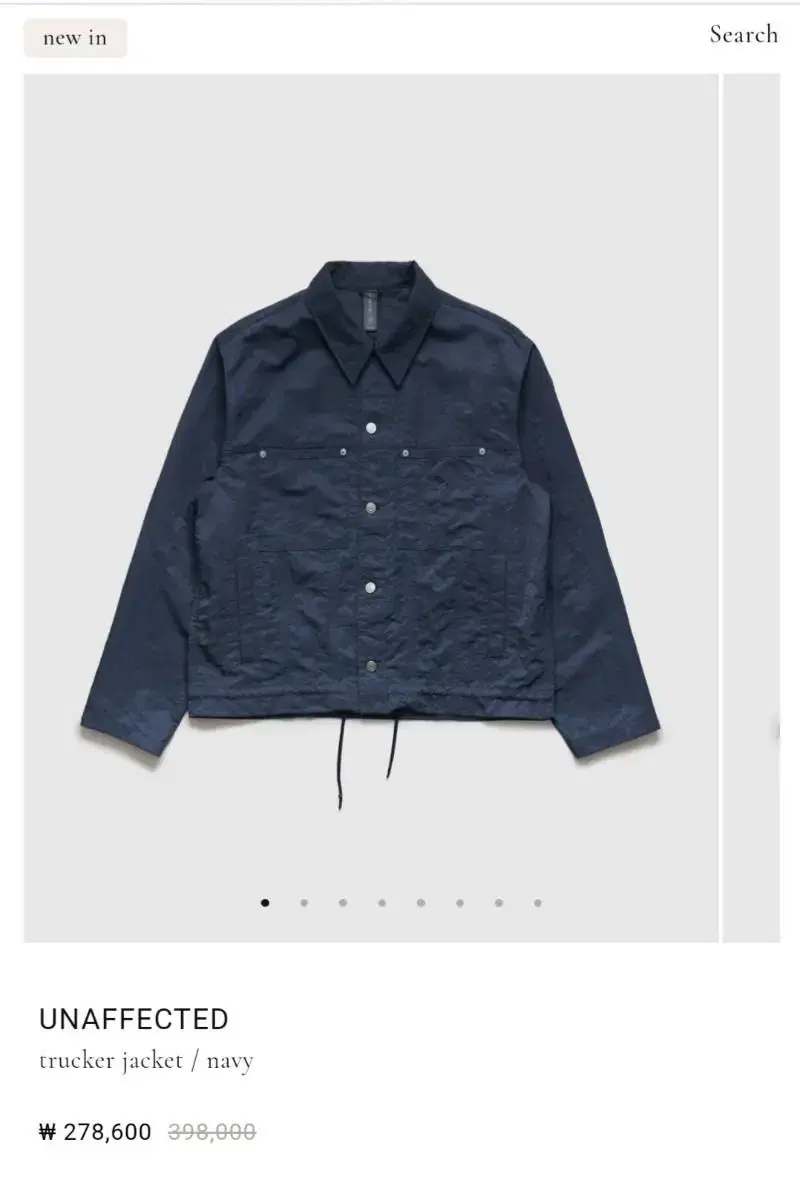 언어펙티드 trucker jacket / navy