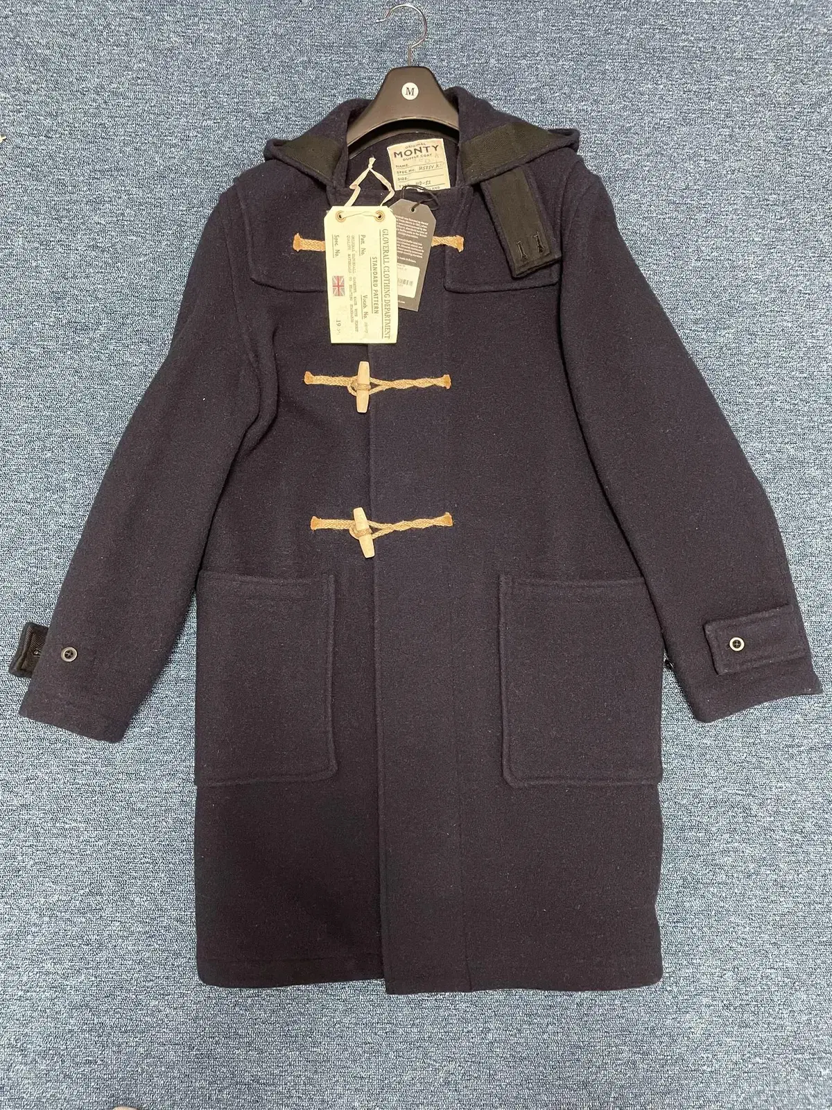 [M] Gloverall Monty Duffel Coat Navy