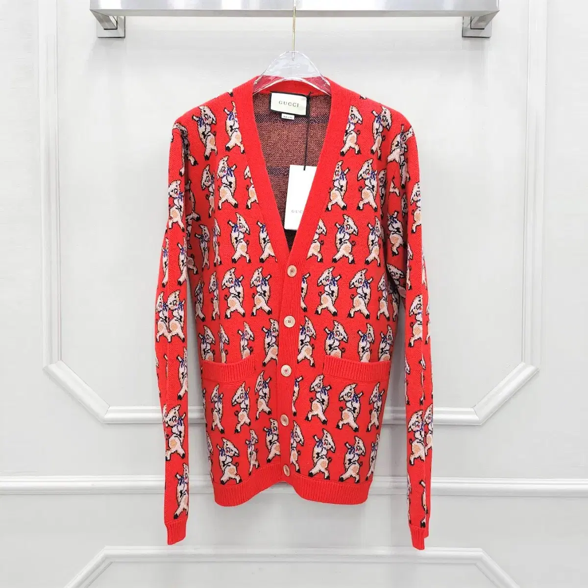 S / Gucci Animal Pattern Cardigan