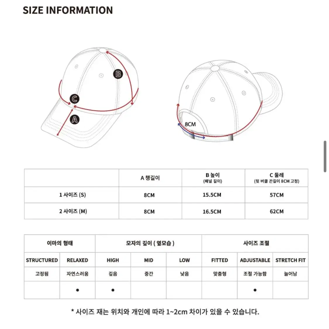 [미개봉새제품] 우알롱 스테디 시그니처 로고 볼캡 포레스트 그린 S