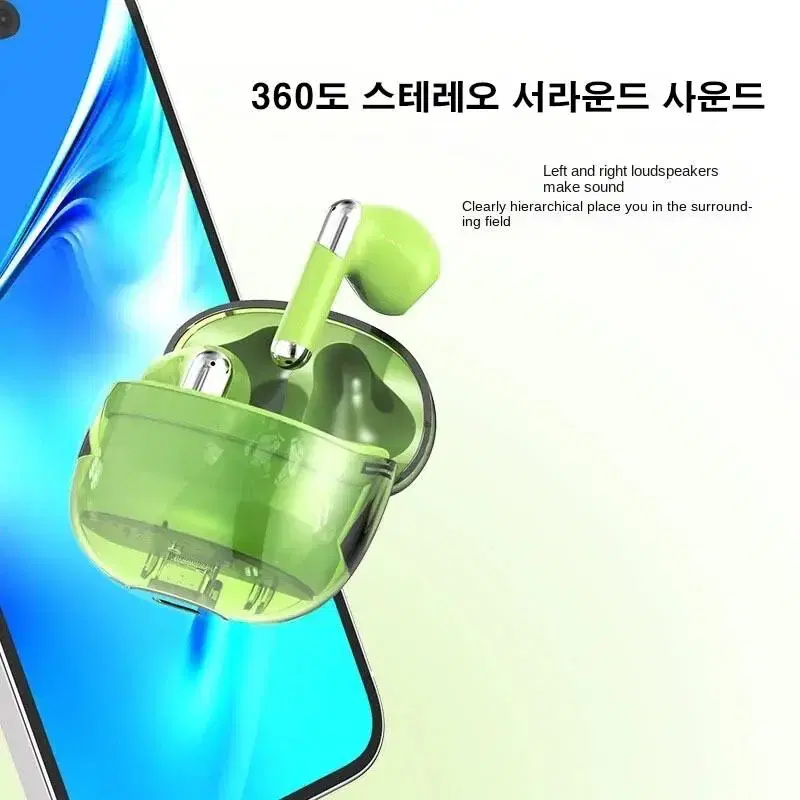 하이파이 충전식 3D 무선 블루투스 이어폰 P62pro