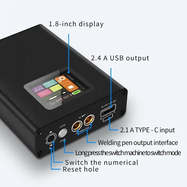 무선 디스플레이 스팟 용접기, 0.1-0.25mm, 30 기어 조정