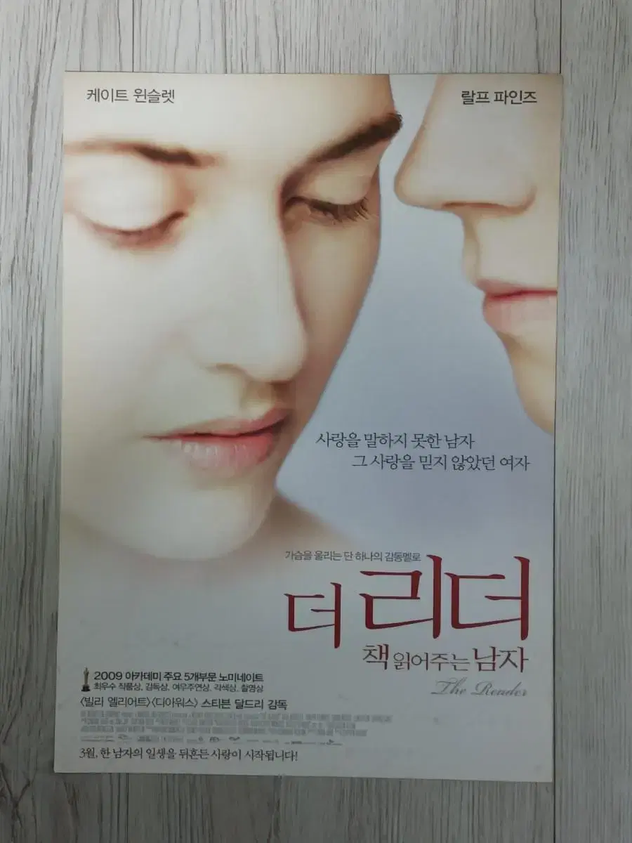 케이트윈슬렛 더리더:책읽어주는남자(2009년)전단지