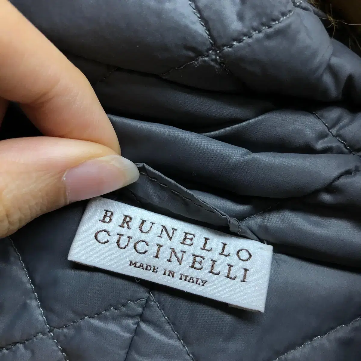 [ BRUNELLO CUCINELLI ] 브루넬로 쿠치넬리 레더 패딩