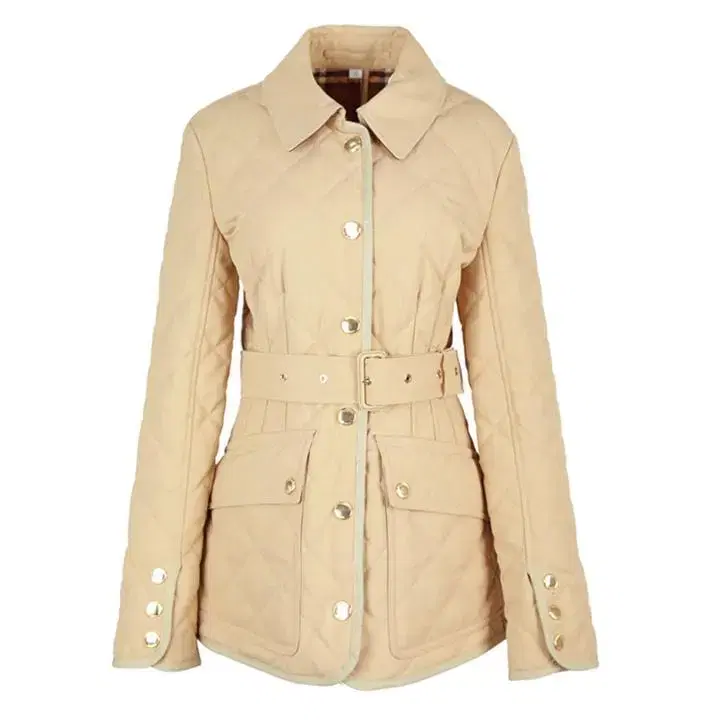 [Burberry]New Dia Belted Quilted Jacket 8056576