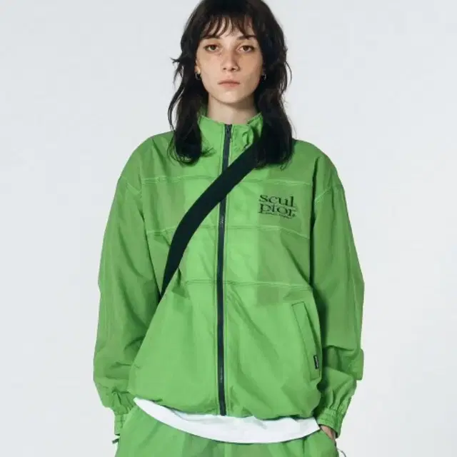 스컬프터 Triple Stitched Windbreaker 그린 사이즈M