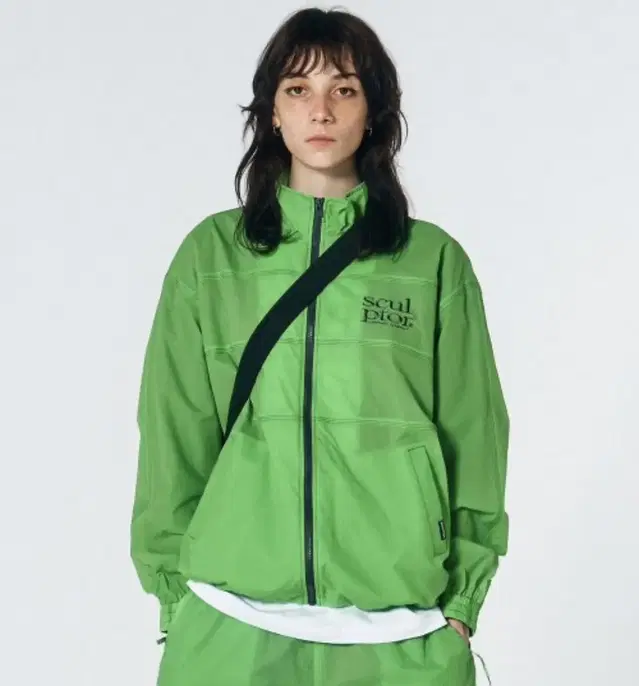 스컬프터 Triple Stitched Windbreaker 그린 사이즈M