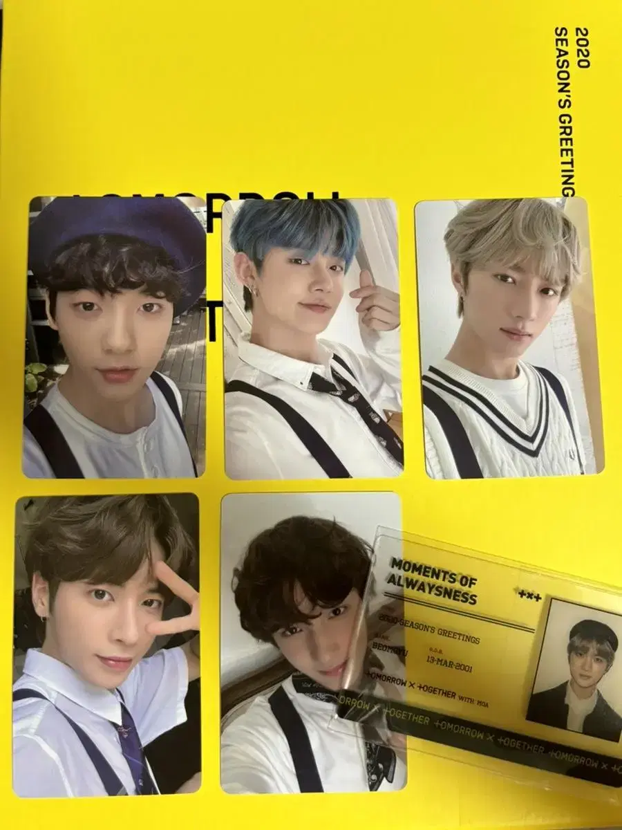 TXT 2020 season's greetings seasons greetings full set IDKard Beomgyu