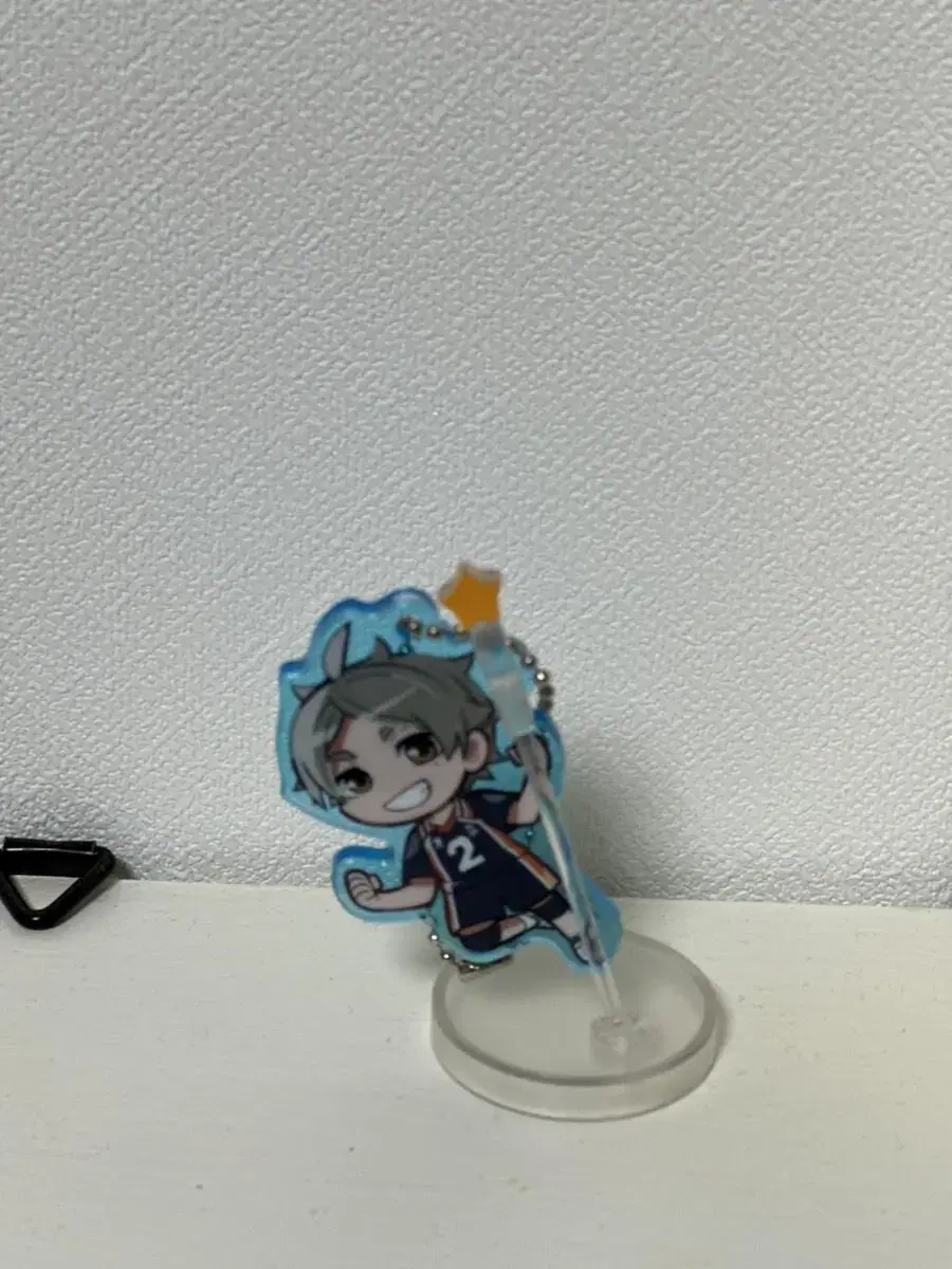 Haikyuu Suga acrylic keyring (stand) > Commemorating the movie version unsealed 