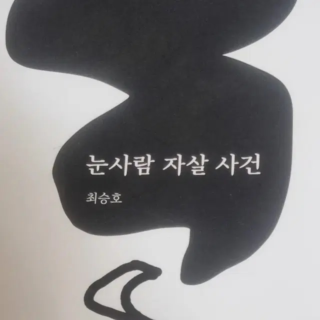 (배송비 포함) 최승호-눈사람 자살 사건