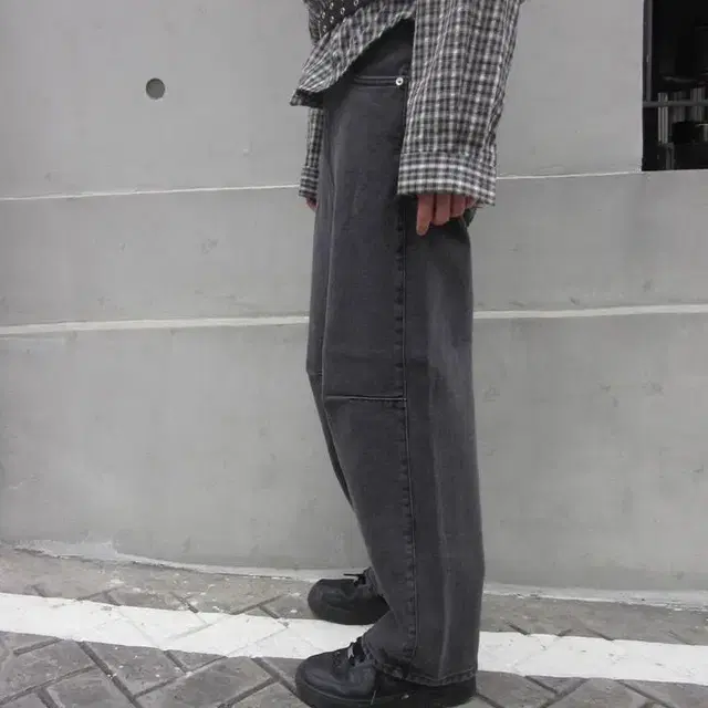 dad 디에이디 pintuck denim pants(gray)