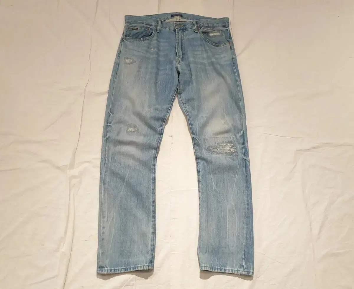 33~34> Polo Damage Wash Jeans