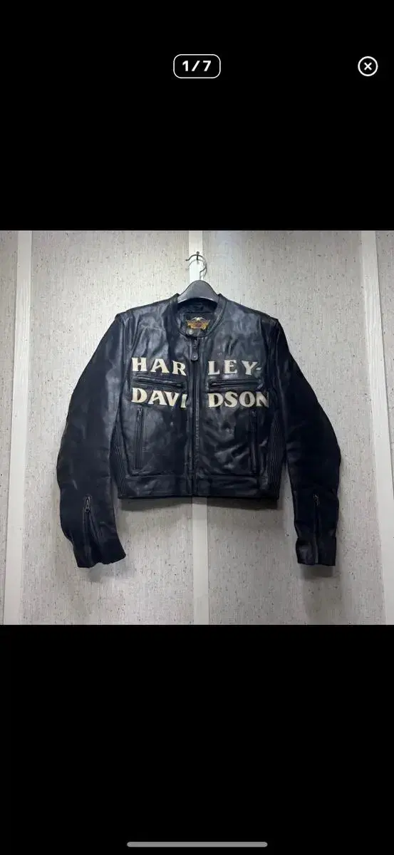 Harley-Davidson Spellout Cowhide Leather Jacket