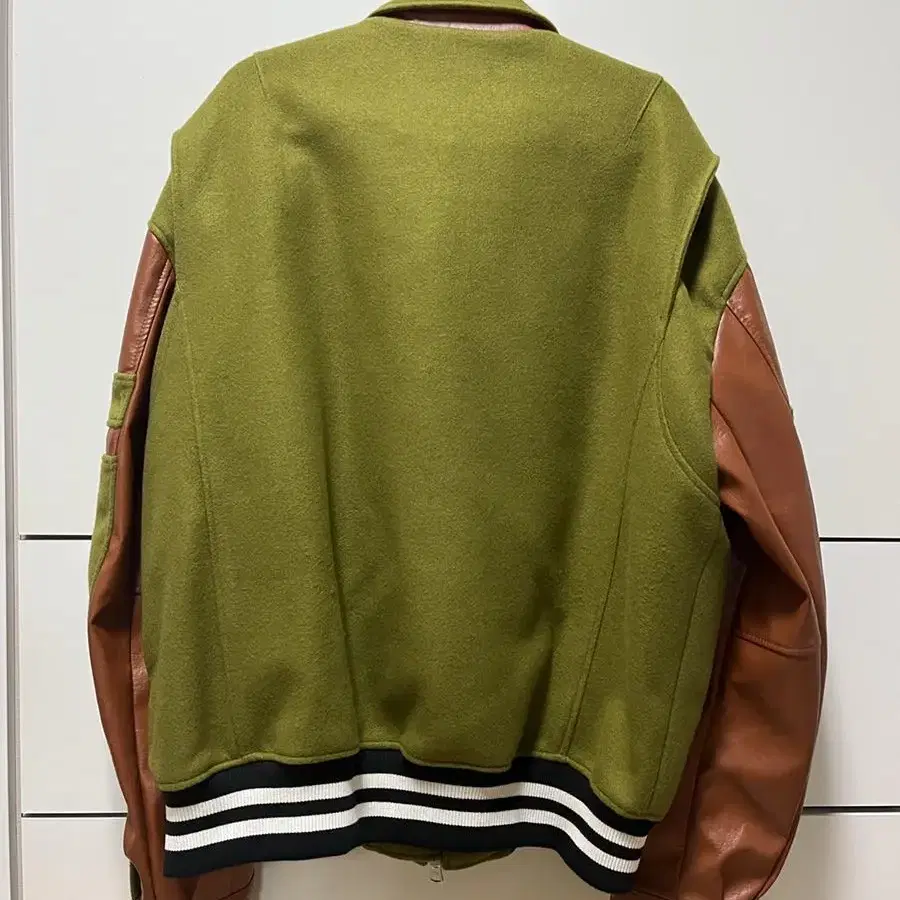 레씨토 WOOL VARSITY VEGAN JACKET [OL/CA] 팜팜