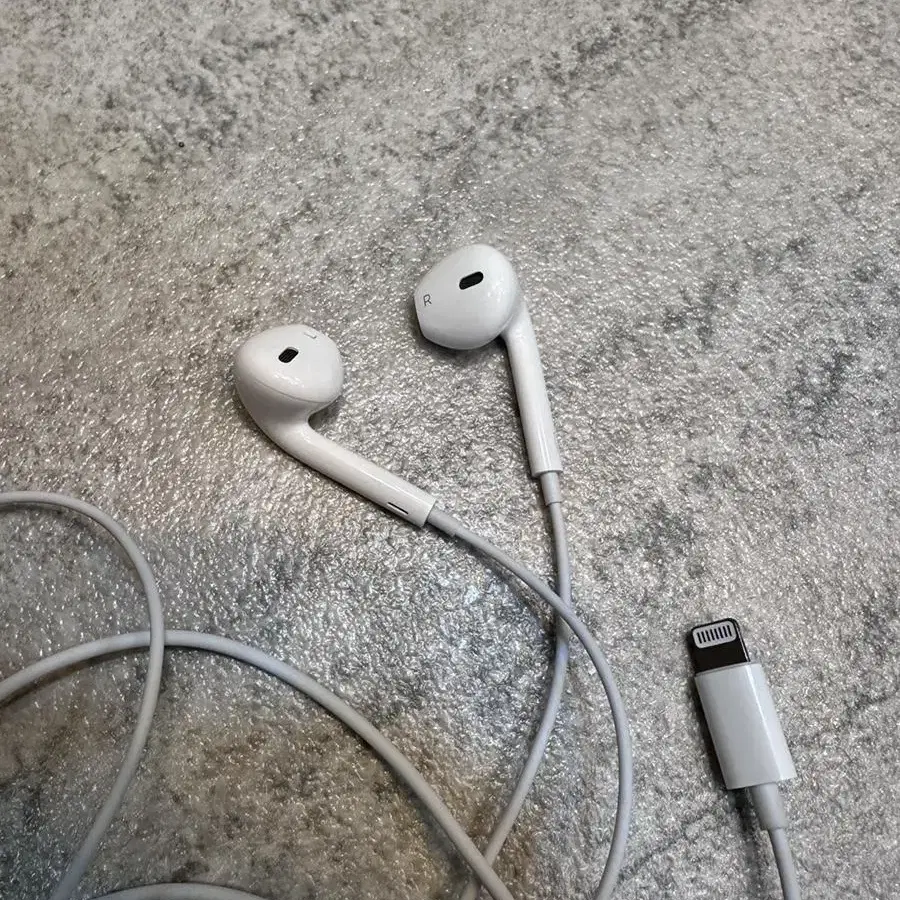 APPLEEARPHONES 애플 줄 이어폰 (착용1번)