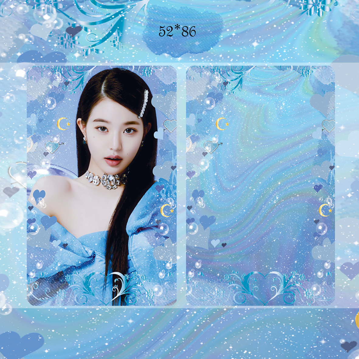 Ive wonyoung photocard template