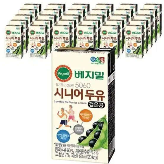 베지밀  5060 시니어두유 검은콩  190ml X 64팩