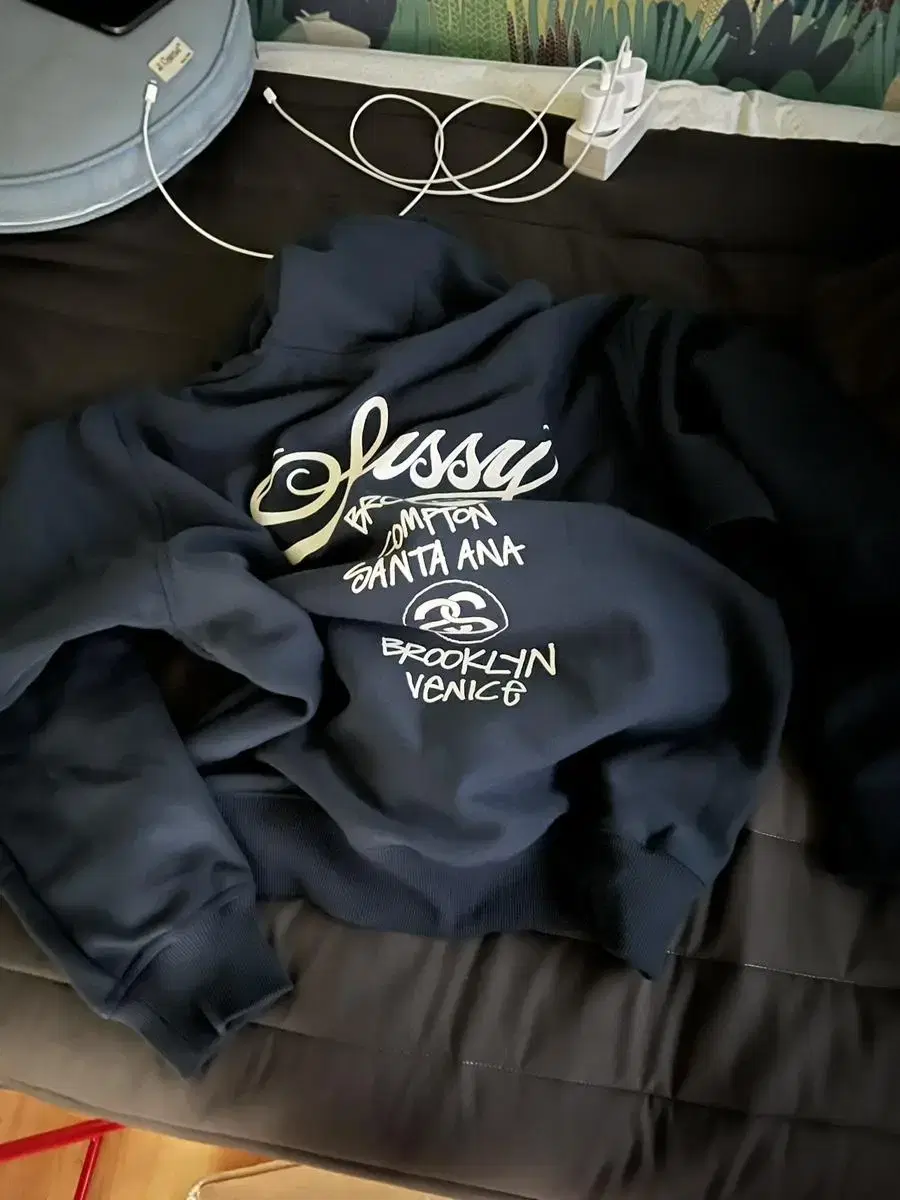 Stussy worldtour Hooded Navy L