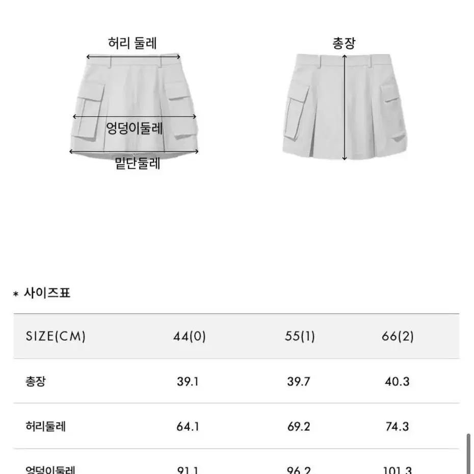 앤유 콜로세움 카고 미니 스커트 네이비