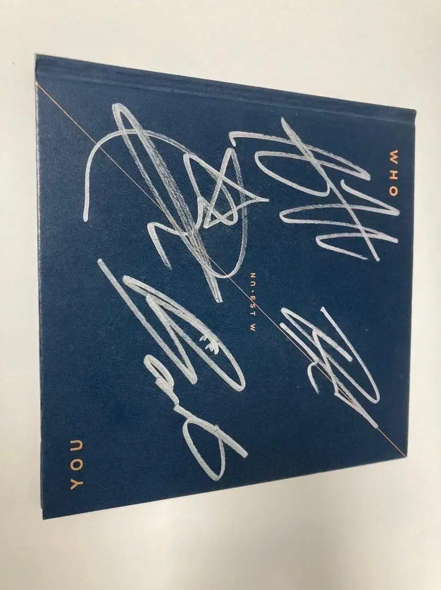 nu'est sign album nu'est w photocard hwang minhyun baekho kim jonghyun ren aron