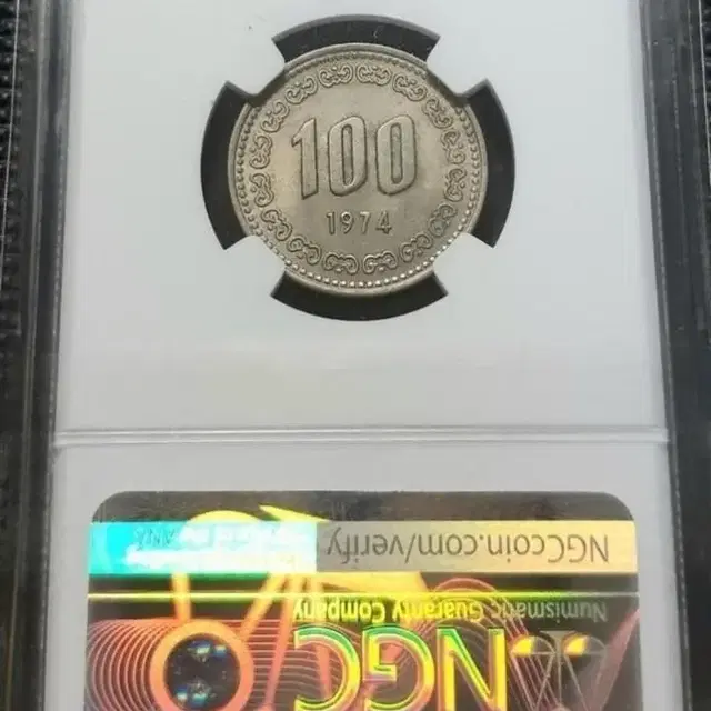 한국은행 1974년 100원 ngc 미사용 62등급주화 주화 화폐 동전