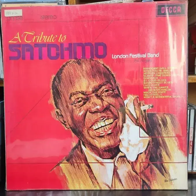 루이암스트롱 LP SATCHMO 성음사 문공부 견본앨범