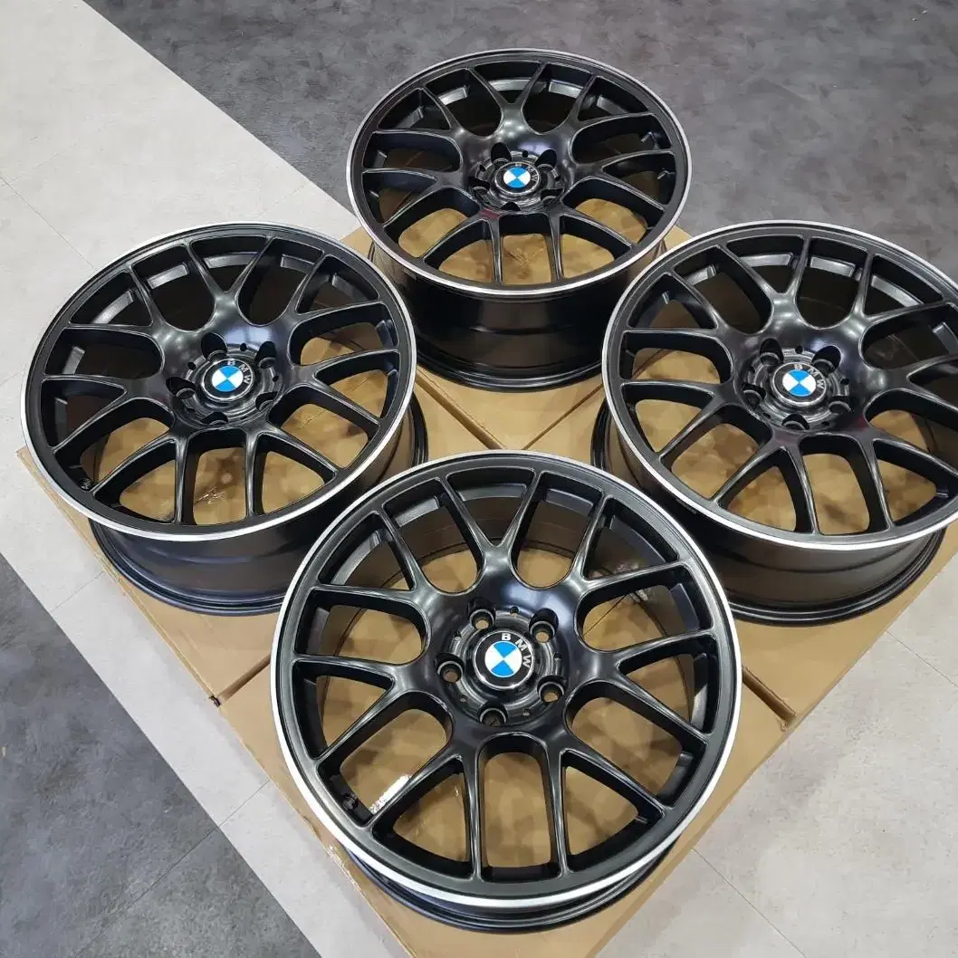 18인치 CHR 사제 신품휠 PCD120 BMW 전용 림타입 무광블랙 휠