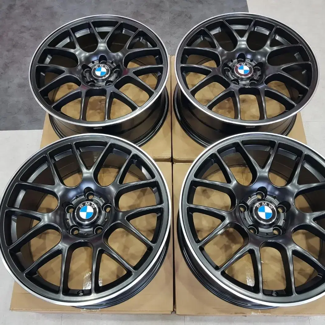 18인치 CHR 사제 신품휠 PCD120 BMW 전용 림타입 무광블랙 휠