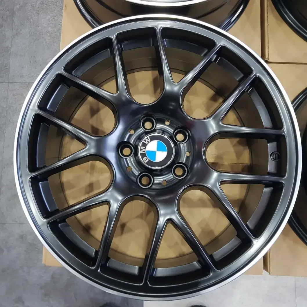 18인치 CHR 사제 신품휠 PCD120 BMW 전용 림타입 무광블랙 휠