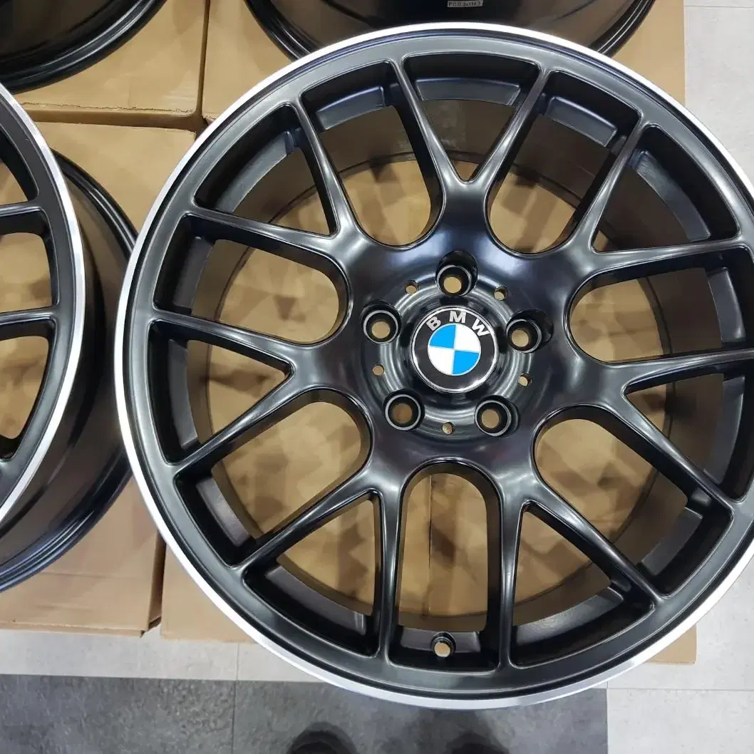 18인치 CHR 사제 신품휠 PCD120 BMW 전용 림타입 무광블랙 휠