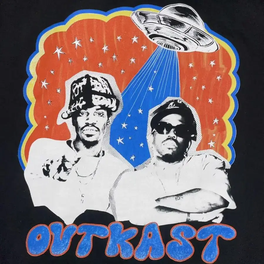 아웃캐스트 outkast 머천다이즈 후드 티셔츠 merch M