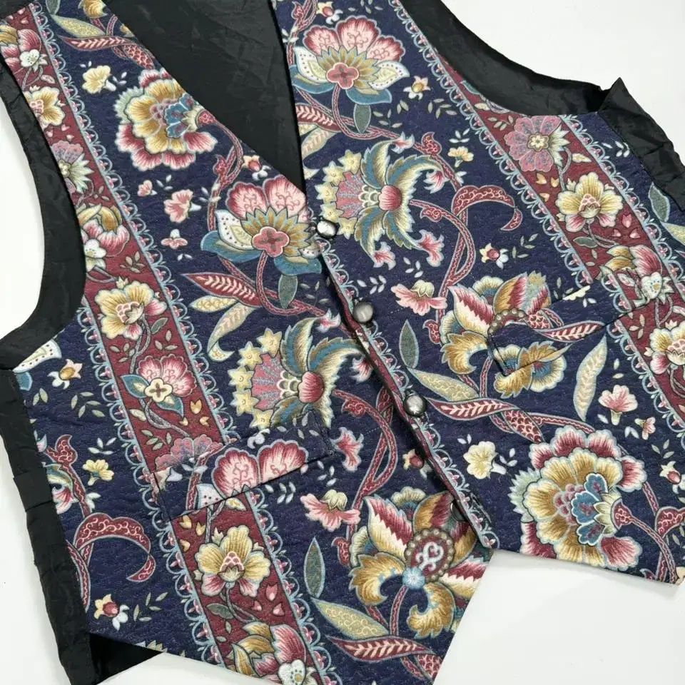 Vintage England ethnic vest