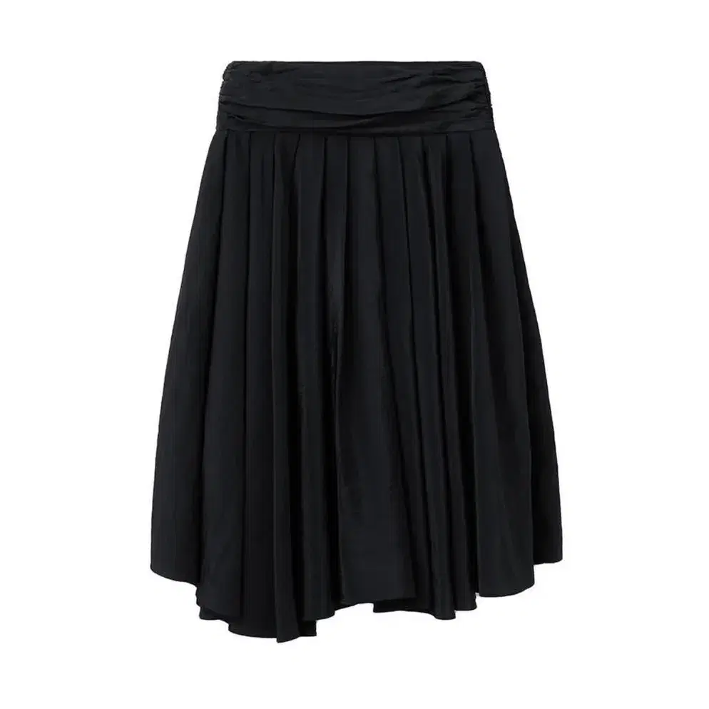 문선 Shirring Viscos Full Skirt / Black 미듐