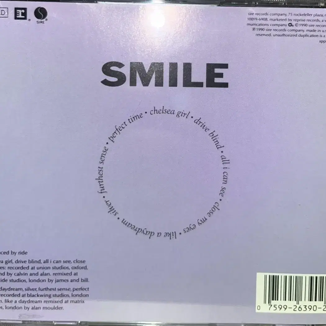 (슈게이징) Ride - Smile cd